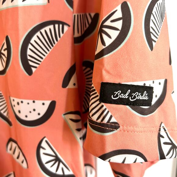 Bad Birdie The Melonator Men's Golf Polo Shirt Fruit Performance Size Large - Picture 4 of 6